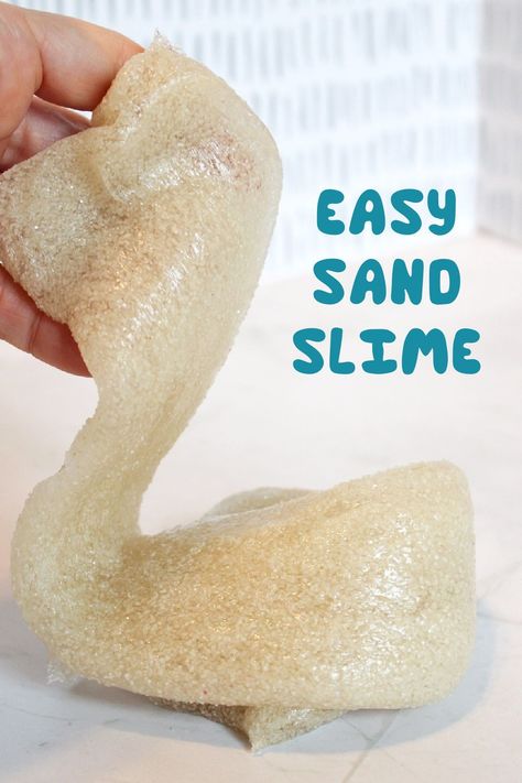 Dive into the world of sand slime! Learn how to make this moldable magic that’s perfect for sensory play (and way cooler than beach sand). Kids Crafts Summertime, Perfect Slime, Sand Clay, Sand Slime, Holiday Crafts Diy, How To Make Slime, Crafts For Boys, Crafts For Girls, Easter Crafts For Kids