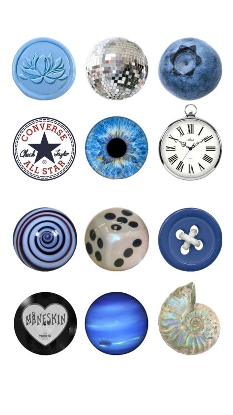 Circle collage #art #blue #silver Ig Icons Highlights Aesthetic, Circle Collage, Artsy Background, Circle Painting, Instagram Feed Ideas, Wow Art, Cover Pics, Art Blue, Painting Art Projects