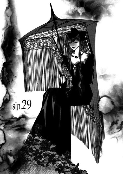 Goth Manga, Gothic Manga, Lycoris Radiata, Oc Manga, Goth Art, Gothic Aesthetic, Arte Sketchbook, Sketch Inspiration, Goth Aesthetic