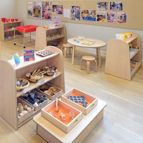 Small Classroom, Daycare Rooms, Resource Furniture, Reggio Classroom, Early Years Classroom, Preschool Rooms, Daycare Room, Recreational Room, Classroom Layout