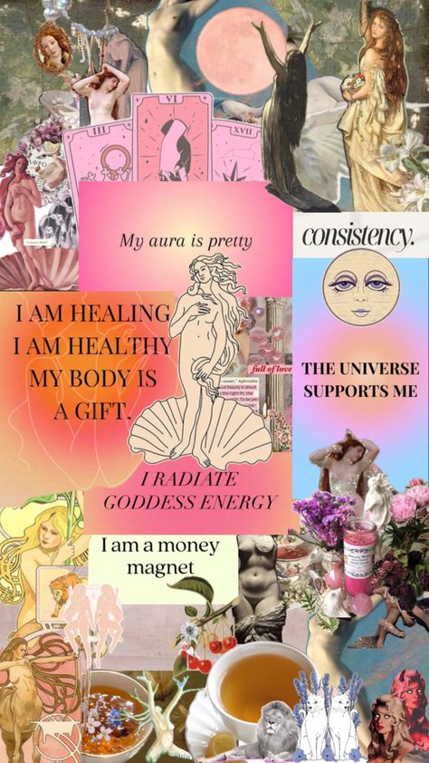 Aphrodite Goddess of Venus Aphrodite Aesthetic, Aphrodite Goddess, Spiritual Wallpaper, Goddess Aesthetic, Board Wallpaper, Vision Board Wallpaper, Self Affirmations, Vision Boards, Cute Wallpaper