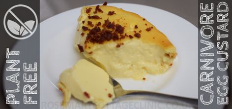 Baked Egg Custard for Carnivores – Rosemary Cottage Clinic Blog Egg Custard Recipe, Baked Egg Custard, Egg Custard Recipes, Caveman Diet Recipes, Lo Carb Recipes, Custard Recipe, Caveman Diet, Low Carbohydrate Recipes, Baked Egg