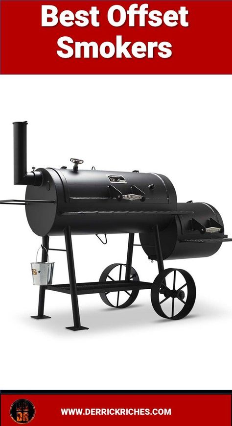 Best Offset Smokers - Looking for the best offset smokers? Want that authentic, stick-burner barbecue? Take a look at these, the best offset smokers today. #bbq #offsetsmokers via @derrickriches Small Smoker, Best Offset Smoker, Smoker Pit, Gas Smoker, Backyard Smokers, Smoker Designs, To Build A Fire, Charcoal Smoker, Offset Smoker