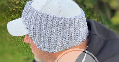 Crochet Baseball Hat Ear Warmer, Ball Cap Ear Warmer Pattern Free, Crochet Chemo Caps Free Patterns For Men, Ear Warmer Pattern Free, Crochet Earwarmer Pattern, Crochet Baseball Hat, Crochet Ear Warmer Free Pattern, Newsboy Hat Pattern, Chemo Caps Pattern