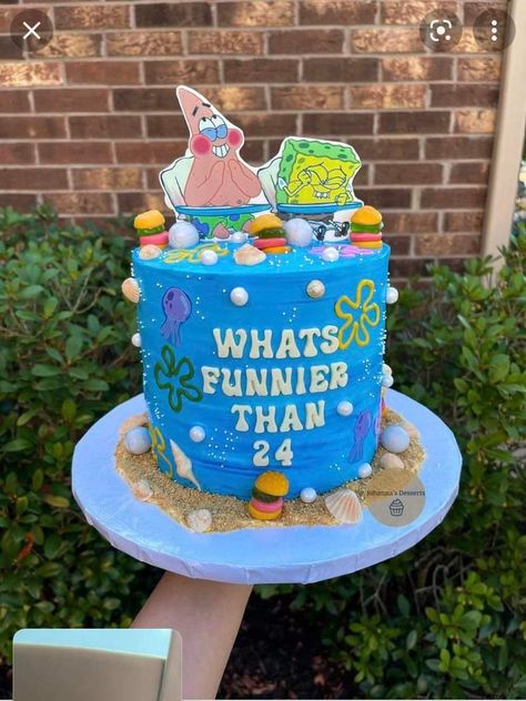 Spongebob Party Decorations, Spongebob Birthday Party Decorations, Spongebob Birthday Cake, Spongebob Cake, 25th Birthday Cakes, Spongebob Birthday Party, 25th Birthday Parties, Spongebob Party, Spongebob Birthday