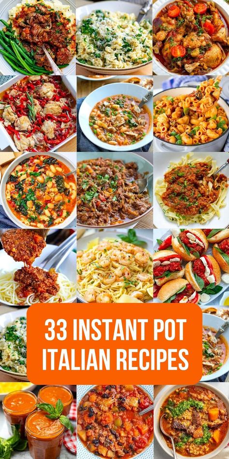 Explore 33 mouthwatering Instant Pot Italian recipes to bring authentic flavors to your table. Enjoy classics like Instant Pot Spaghetti Bolognese, Chicken Alfredo, Risotto, Lasagna, and Minestrone Soup, all made effortlessly in your Instant Pot. Pesto Meals, Potluck Comfort Food, Lazy Lasagna Recipe, Instant Pot Italian, Instant Pot Stew, Italian Sauces, Veal Stew, Instant Pot Spaghetti, Instant Pot Ideas