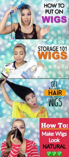 Finally, a series dedicated to how to wear wigs properly and comfortably for wig beginners How To Wear Wigs, How To Wear Makeup, Natural Hair Transitioning, How To Wear A Wig, Natural Hair Tips, Makeup For Beginners, Hair Journey, Makeup Revolution, Super Ideas