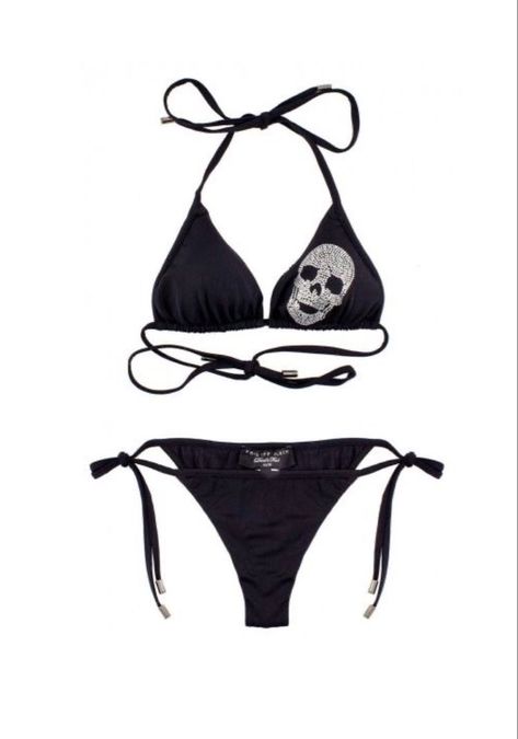 Goth Swimwear, Dr Mundo, Skull Clothes, Black Bikinis, Y2k Swimsuit, Skull Clothing, Dr Wardrobe, Cute Swimsuits, Dr Closet