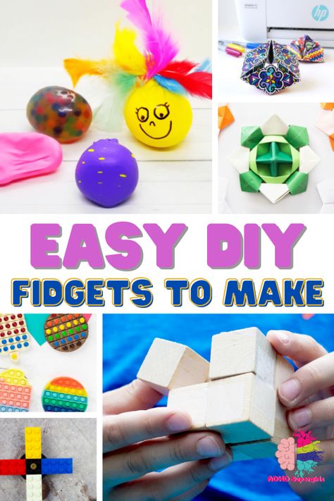 20+ Easy DIY Fidget Toys to Make Homemade Fidgets, Fidget Diy, Homemade Fidget, Diy Fidgets, Homemade Fidget Toys, Fidgets Diy, Trellis Diy, Figet Toys, Diy Fidget Toys