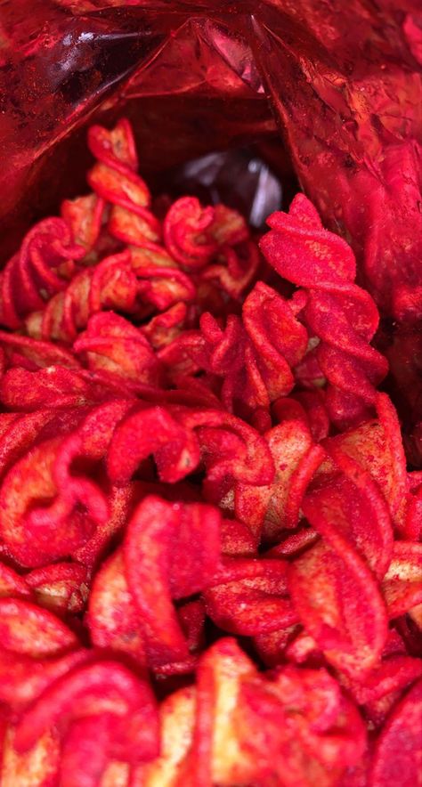 #food #red #snack #spicy #chili #pinterest Hot Chips Aesthetic, Spicy Food Aesthics, Red Food Ideas Party, Snacks Pictures, Hot Spicy Food, Mexican Snack Foods, Spicy Food Mexican, Spicy Chips, Red Snacks