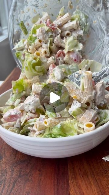 Tasty Tales Haven | Food Page on Instagram: "Chicken BLT Pasta Salad: Where classic flavors meet fresh, hearty goodness! Perfect for a summer feast or a quick meal fix. 🥗🍗🥓

Eat or Pass?

📹 & Recipe by @healthyishfoods 

👉 Follow @tastytaleshaven for daily recipes!

I've always been an unapologetic foodie, which led me to start Tasty Tales Haven for fellow food lovers! 🌟 In my search for a healthy balance, I discovered Intermittent Fasting (IF)—a game changer! Eat what you want, when you want, no fuss. 🎉

Curious about IF? I created a guidebook just for you. Click the link in bio to get your map to a healthier you! 🚀

#tastytaleshaven #salad #pastasalad #chicken #bacon #healthyrecipes #easyrecipes #foodie #foodstagram #foodlover #recipes #explorepage #fyp #reels #viral" Chicken Blt Pasta Salad, Summer Feast, Blt Pasta Salad, Chicken Blt, Blt Pasta, Blt Pasta Salads, Daily Recipes, Pasta Salads, Quick Meal