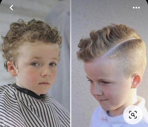 Toddler Hair Cut Curly, Toddler Boy Haircut Fine Hair Curly, Haircut For Toddler Boys With Curly Hair, Curly Hair Mohawk Boys, Curly Little Boy Haircut, Curly Hair Cuts For Toddler Boys, Baby Boy Curly Hairstyles, Boy Hair Cuts Curly Hair, Toddler Boy Haircuts Curly