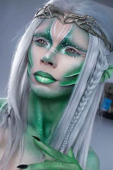 Alien Make-up, Halloween Women Makeup, Cute Clown Makeup, Fantasy Make-up, Halloweenský Makeup, Halloween Make-up Looks, Alien Makeup, Dead Makeup, Halloween Makeup Inspiration