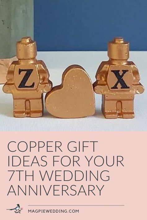 Want some cool and quirky copper gift ideas for your 7th wedding anniversary? Check out our top picks for your celebration. #magpiewedding Copper Wedding Anniversary Gifts, Copper Anniversary Gifts For Him, Anniversary Diy, 9th Wedding Anniversary, 7th Wedding Anniversary, Romantic Birthday, Copper Gifts, Copper Anniversary Gifts, Copper Anniversary