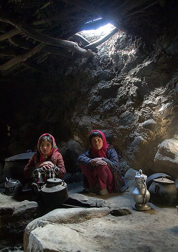 Wakhi girls, Big pamir, Wakhan, Afghanistan by Eric Lafforgue Afghanistan Places, Afghan History, Afghan People, Human Diversity, Pamir Mountains, Different Types Of Houses, Ethnic Diversity, Eric Lafforgue, Environmental Portraits