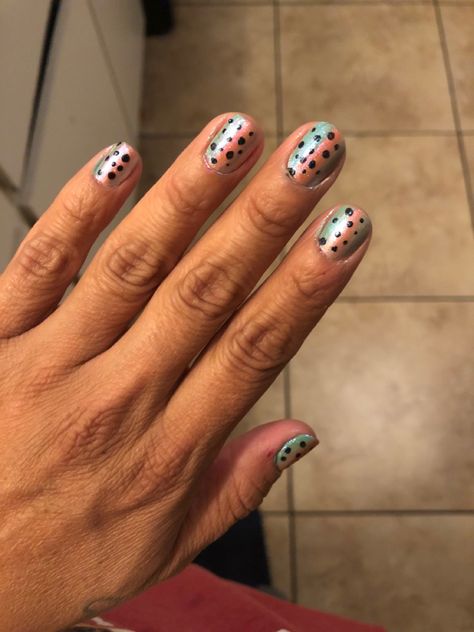 Trout Nail Art, Rainbow Trout Nails, Trout Nails, Nature Nails, Diy Rainbow, Rainbow Trout, Hair And Nails, Design Ideas, Nail Designs