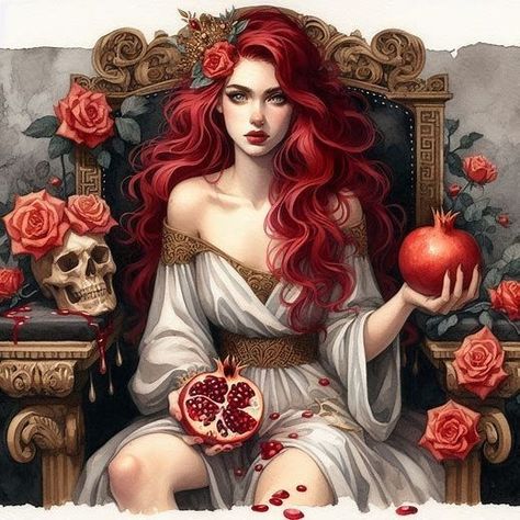 Persephone Costume, Persephone Greek Mythology, Hades Und Persephone, Persephone Tattoo, Persephone Greek Goddess, Goddess Persephone, Hades Aesthetic, Queen Persephone, Persephone Art