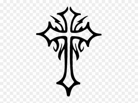 Simple Cross Tattoo, Cross Drawing, Celtic Cross Tattoos, Free Tattoo Designs, Cross Png, Cross Tattoo Designs, Tattoo Templates, Gothic Cross, Free Tattoo