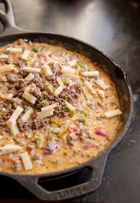 Ground Beef Queso Dip Ground Beef Queso Dip, Beefy Queso, Ground Beef Queso, Beef Queso Dip, Queso Dip, Appetizer Snacks, Food Photo, Good Eats, Ground Beef