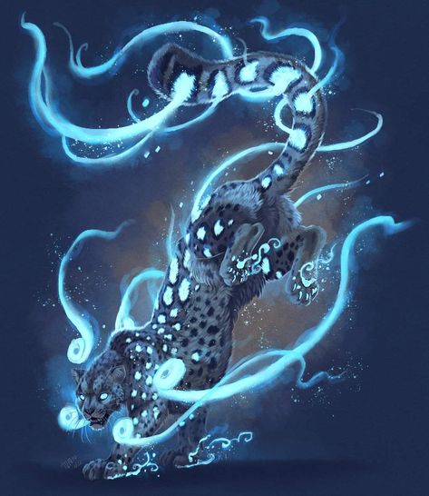 Mythical Snow Leopard, Mythical Big Cats, Fantasy Leopard, Species Ideas, Snow Leopard Art, Leopard Drawing, Creature Ideas, Mythical Animals, Mythical Creatures Fantasy