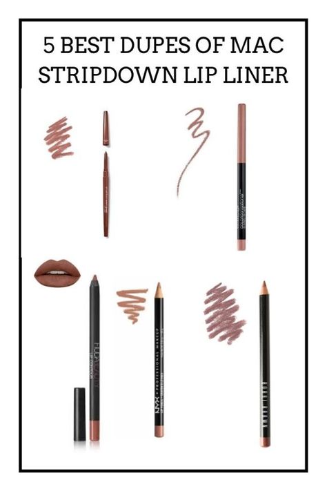 5 Best Dupes of MAC Stripdown Lip Liner I MAC Stripdown Dupe List Velvet Teddy Lip Liner, Mac Stripdown Liner, Mac Stripdown, Best Lip Liner, Lips Liner, Powerful Makeup, Huda Beauty Lip Contour, Best Lip Liners, Mac Lip Liner