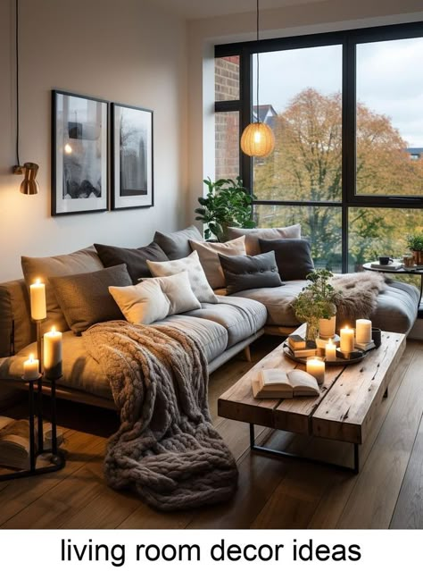 Family Friendly Living Room, Earthy Living Room, Cozy Living Room Design, Living Room Warm, Apartment Living Room Design, Inspire Me Home Decor, Living Room Decor Ideas, Living Room Scandinavian, Brown Living Room