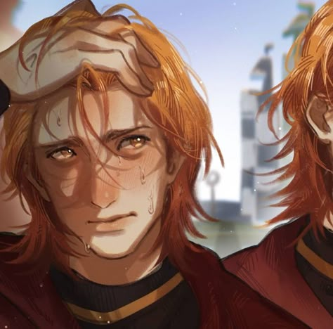 George Weasley Fan Art, Weasley Twins Fanart, Harry Potter Twins, Fred George Weasley, Weasley Harry Potter, Weasley Family, The Weasley Twins, Phelps Twins, Oliver Phelps