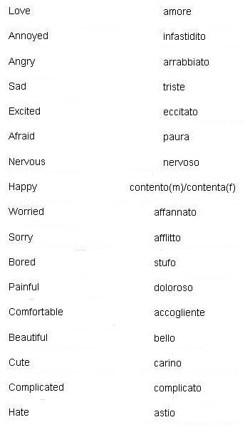 Italian Words for Emotions and Feelings - Learn Italian Words For Emotions, Foreign Phrases, Italian Study, Italian Learning, Speak Italian, Learn To Speak Italian, Learn Brazilian Portuguese, Italian Grammar, Portuguese Lessons