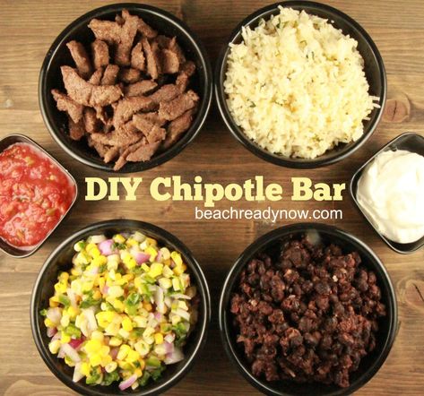 16 Copycat Chipotle recipes almost better than the real thing – SheKnows Chipotle Bar, Copycat Chipotle Steak, Diy Chipotle, Steak Bowls, Chipotle Steak, Chipotle Copycat Recipes, Flank Steak Tacos, Chipotle Recipes, Copycat Chipotle