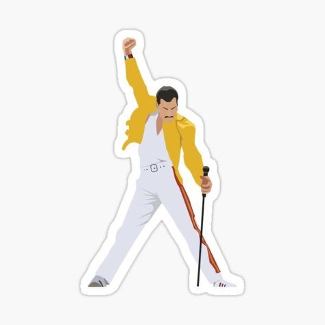 #queen #freddymercury Fred Mercury, Band Stickers, Freddy Mercury, Music Stickers, Queen Freddie Mercury, Killer Queen, Queen Band, Stickers For Sale, Celebrity Art