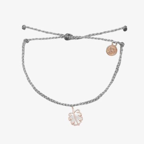 Rose Gold Charms, Pura Vida Bracelets, Random Pict, Pearl Stone, Pearl Rose, Braid Designs, Leaf Charms, Rose Gold Metal, Pearl Charms