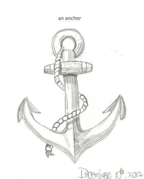 003 – An anchor – Doodle Company 642 Things To Draw, Anchor Sketch, Navy Tattoos, Things To Draw, December 26th, Ink Sketch, Pattern Drawing, Icon Set, Art Classes