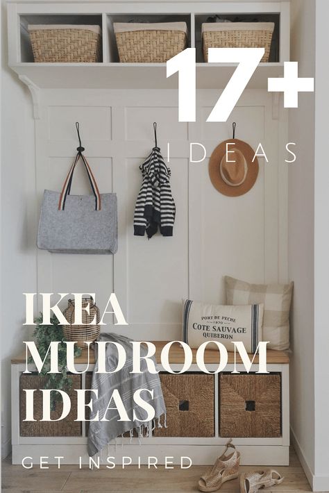 Ikea Mudroom Ideas, Small Mudroom Ideas Entryway, Ikea Mud Room, Ikea Mudroom, Mudroom Ideas Diy, Ikea Laundry Room, Small Mudroom Ideas, Ikea Entryway, Mudroom Cabinets