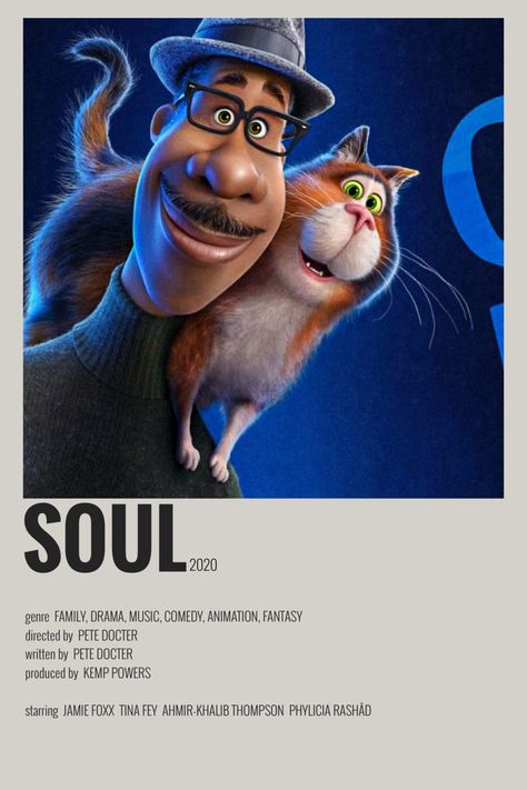 Soul Movie Wallpaper, Soul Movie Poster, Soul Cartoon, Soul Poster Pixar, Soul Animation, Old Cartoon Movies, Soul Movie, Good Animated Movies, Movie Card