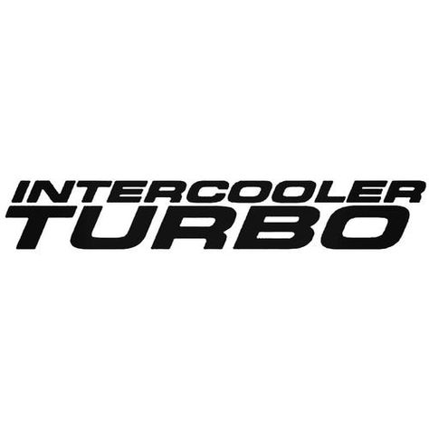 Intercooler Turbo Decal Many Colors to Choose From Many Size Options Industry standard high performance calendared vinyl film Cut From Premium 2.5 mil Vinyl Outdoor durability is 7 years Glossy surface finish Turbo Logo, Film Cut, Turbo Intercooler, Automotive Parts, Logo Sticker, Decals Stickers, The North Face Logo, Retail Logos, High Performance