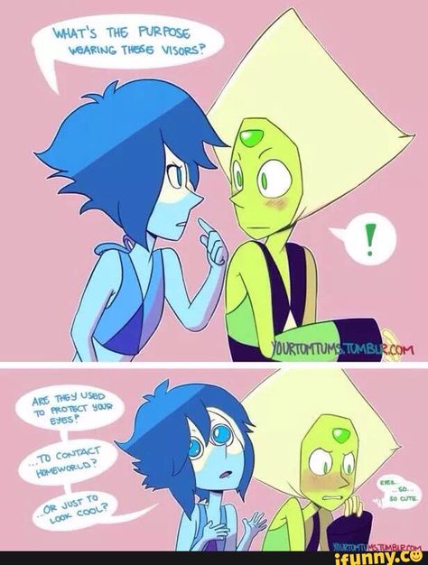 Lapidot from iFunny Steven Universe Lapis And Peridot, Peridot Comic, Lapis X Peridot, Lapidot Comic, Steven Universe Peridot, Steven Universe Lapidot, Steven Universe Ships, Steven Universe Lapis, Lapis And Peridot