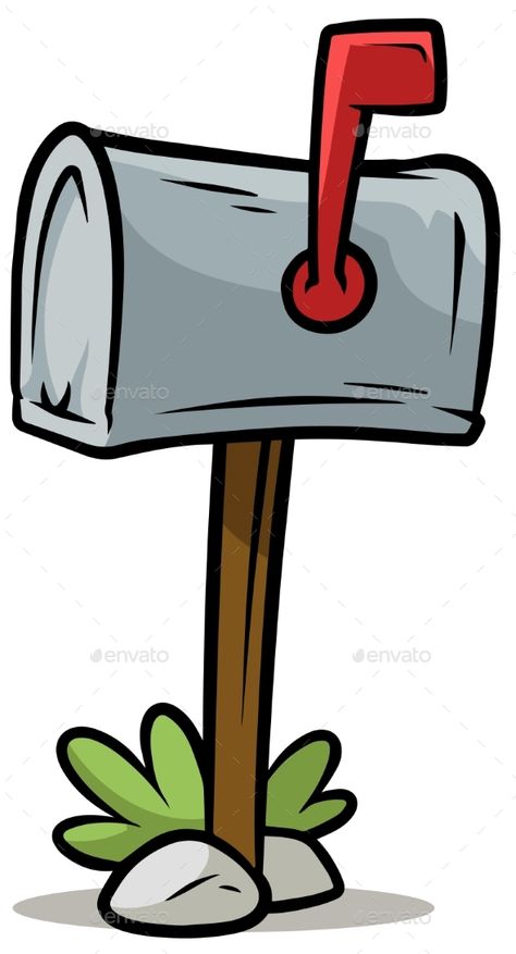 Cartoon Silver Mailbox Vector Icon Cartoon silver mailbox isolated on white background. Vector icon. #Silver, #Cartoon, #Mailbox, #Icon Mail Box Illustration, Mailbox Tattoo, Letter Box Ideas, Mailbox Drawing, Mailbox Clipart, Cabin Tattoo, Cartoon Props, Vintage Mailbox, Mailbox Ideas