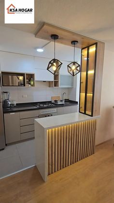 Kitchen Design Small Simple, Small Luxury House Design, Kitchen Bar Design Small Spaces, Small Aesthetic Kitchen, Small Kitchen With Bar, Dream Kitchen Design Luxury, Luxury Small Kitchen Design, Kitchen Interior Modern Luxury, Small Luxury Homes