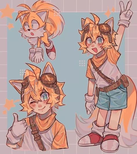 Tails Fanart Sonic Human, Tails As A Human, Human Tails Fanart, Human Tails Sonic, How To Draw Tails From Sonic, Sonic Characters Fanart, Sonic Characters As Humans, Human Tails, Tails Fanart