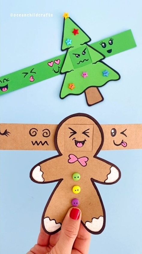 Gingerbread Man Craft, Gingerbread Man Crafts, Gingerbread Man Activities, Christmas Paper Craft, Advent Crafts, Gingerbread Activities, Easy Gingerbread, Nifty Crafts, Easy Holidays Crafts