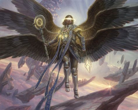 Archangel Sandalphon, Mtg Art, Angel Artwork, Angel Warrior, Fantasy Concept Art, Angels And Demons, Magic Art, Angel Art, Fantasy Inspiration