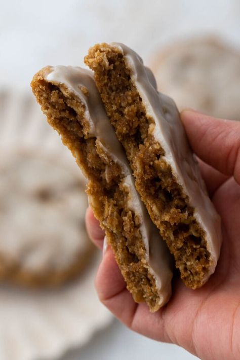 The Best Crumbl Iced Oatmeal Cookies - Lifestyle of a Foodie Everyday Cookies, Holiday Bakes, Rolo Cookies, Lifestyle Of A Foodie, Crumble Cookies, Iced Oatmeal Cookies, Baking Projects, Crumbl Cookies, Oatmeal Cookies Chewy