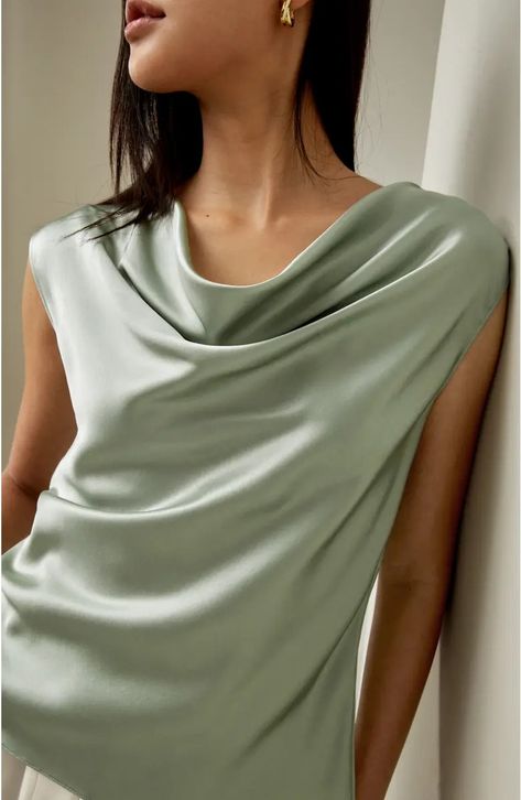 Women's New Arrivals: Clothing, Shoes & Beauty | Nordstrom Green Silk Top, Cowl Neck Shirt, Wide Leg Jeans Cropped, Blouse Man, Silk Bedding Set, Tailored Clothes, Silk Press, Cowl Neck Top, Leopard Print Blouse