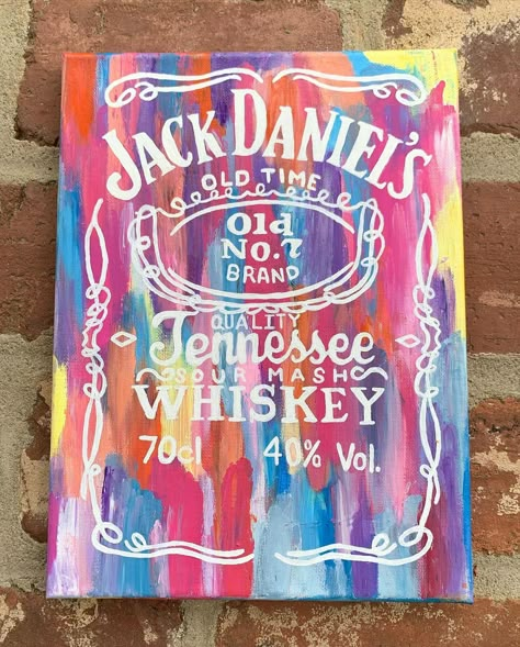 Jack Daniels Painting, Jack Daniel, Jack Daniels, Art Drawings Sketches Simple, Canvas Paintings, Art Drawings Sketches, Painting Inspiration, Drawing Sketches, Graffiti