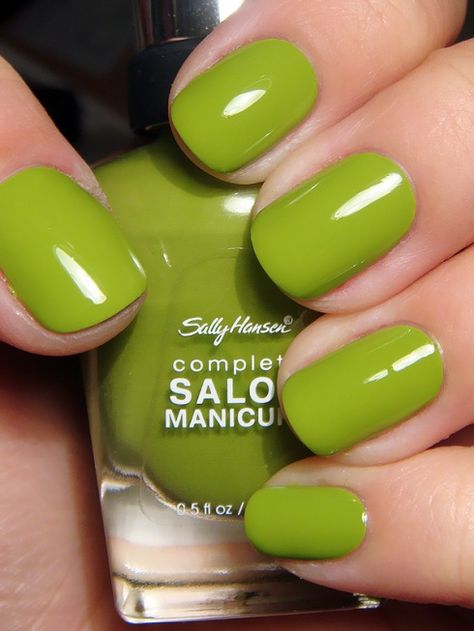 Sally Hansen Nails, Colorful Nail Art, Green Nail Polish, Green Nail, Fall Inspiration, Toe Nail Art, Chic Nails, Sally Hansen, Nail Polish Colors