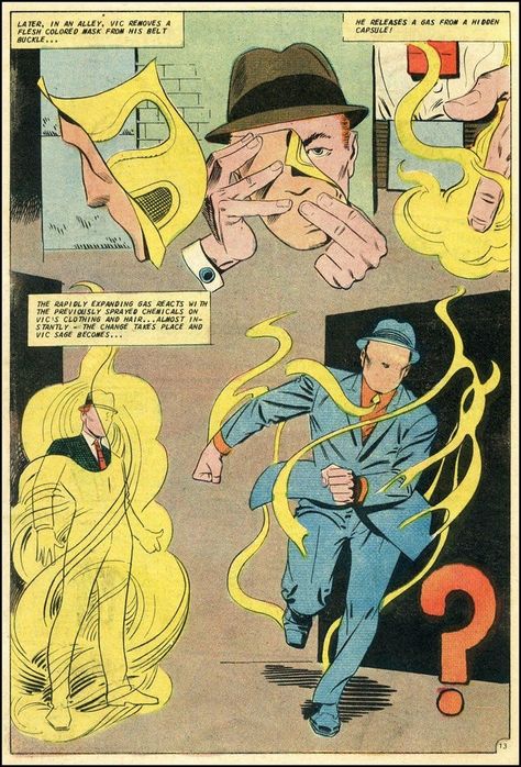 Steve Ditko Art, Charlton Comics, Strip Art, Pop Art Vintage, Mystery Man, Strange Tales, Retro Comic Book, Steve Ditko, Comic Book Panels