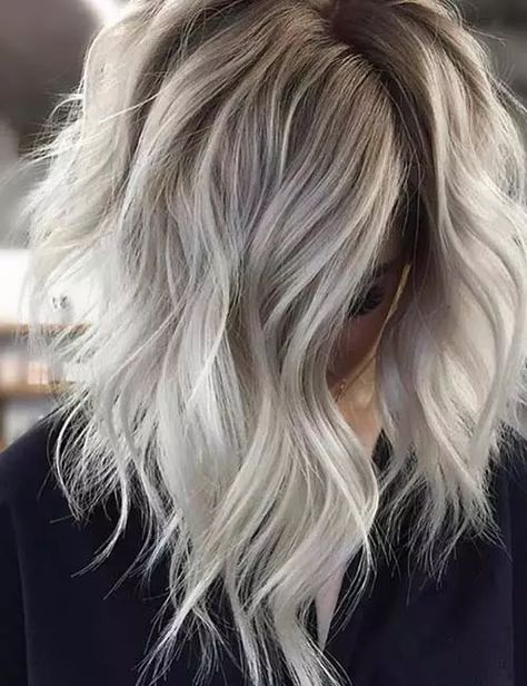 Hair Color For Short Hair, Color For Short Hair, Dark Silver Hair, White Ombre Hair, Silver Hair Men, Hair Colors For Short Hair, Brown To Blonde Balayage, Best Ombre Hair, Blonde Ombre Balayage