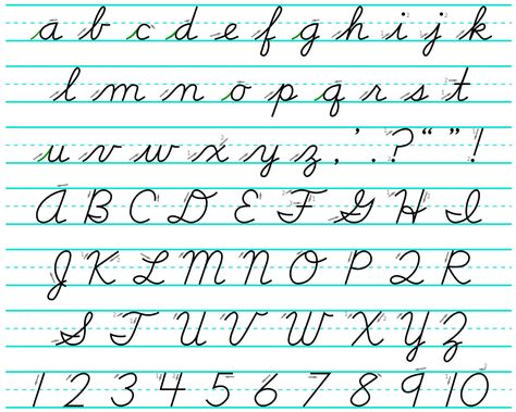 D'Nealian Script, a cursive alphabet – lower case and upper case. Cursive Alphabet Chart, Teaching Cursive Writing, Fancy Cursive, Teaching Cursive, Learning Cursive, Cursive Handwriting Practice, Cursive Writing Worksheets, Improve Your Handwriting, Cursive Alphabet