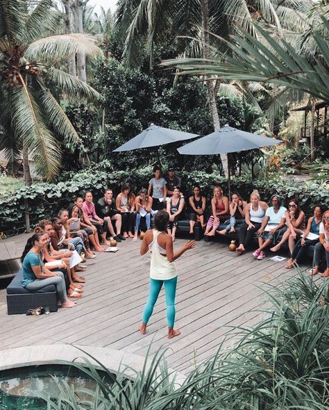 Morning sessions with @fullyrawkristina! 💓🙏🏽✨ Discussing the connection between eating pure food and clearing physical and emotional blockages from the body. When you do the work, you get powerful results. ✨ #fullyrawretreats #fullyraw #vegan #retreat #healing ✨ Women’s Retreat Aesthetic, Womens Retreat Aesthetic, Goa Brochure, Retreat Activities For Women, Womens Retreat Themes, Retreat Aesthetic, Retreat Photography, Camping Retreat, Retreat Food