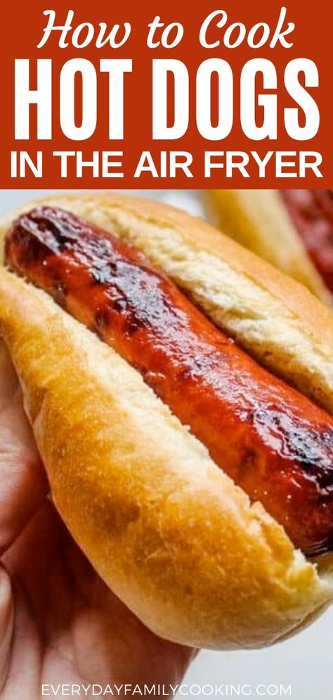 Hotdogs In The Air Fryer, Air Fried Hot Dogs, Air Fry Hot Dogs, Air Fryer Hotdogs, Hot Dogs In Air Fryer, Airfryer Ideas, Air Fryer Hot Dogs, Scarf Tips, Lou Dog